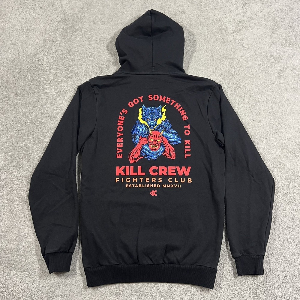 Kill Crew Hoodie Mens Small Black Inner Demons Pullover Sweatshirt